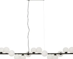 KARE Hängeleuchte Scala Balls Milky Schwarz 150cm Sale