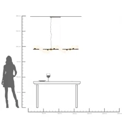 KARE Hängeleuchte Scala Balls Milky Schwarz 150cm Sale