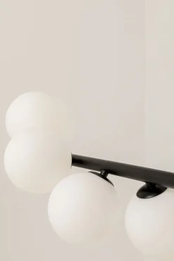 KARE Hängeleuchte Scala Balls Milky Schwarz 150cm Sale