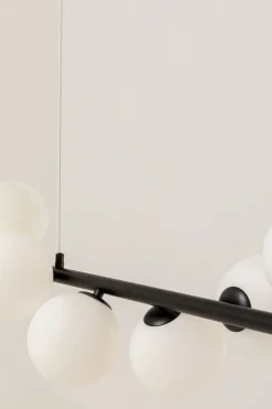 KARE Hängeleuchte Scala Balls Milky Schwarz 150cm Sale