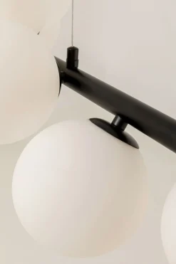 KARE Hängeleuchte Scala Balls Milky Schwarz 150cm Sale