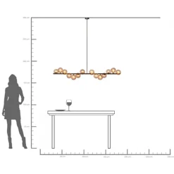 KARE Hängeleuchte Scala Balls Schwarz 155cm Online