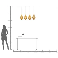 KARE Hängeleuchte Supernova Amber 110cm Discount