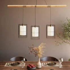 KARE Hängeleuchte Three Grids 120cm Clearance