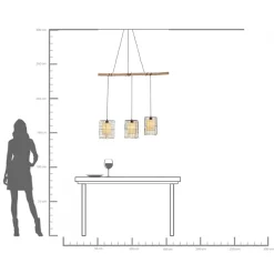 KARE Hängeleuchte Three Grids 120cm Clearance