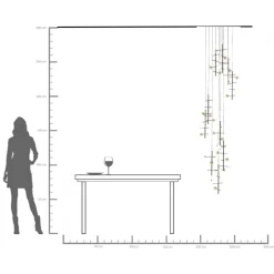 KARE Hängeleuchte Trapez 280cm Hot