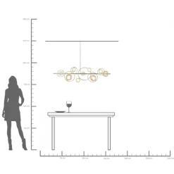 KARE Hängeleuchte Universe Chrom 110cm Discount