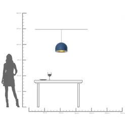 KARE Hängeleuchte Zen Blau Ø40cm Hot
