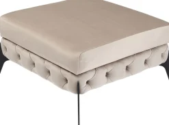 KARE Hocker Bellissima Velvet Taupe 80cm Clearance