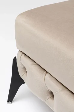 KARE Hocker Bellissima Velvet Taupe 80cm Clearance