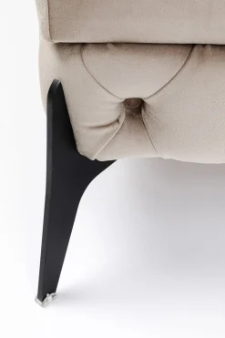 KARE Hocker Bellissima Velvet Taupe 80cm Clearance
