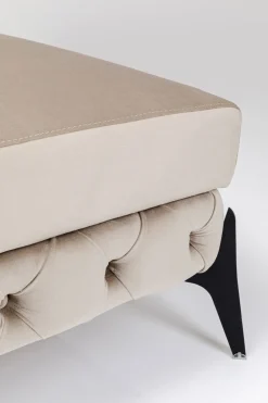 KARE Hocker Bellissima Velvet Taupe 80cm Clearance