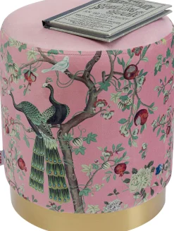 KARE Hocker Cherry Peacock Brass Ø32cm Sale