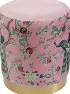 KARE Hocker Cherry Peacock Brass Ø32cm Sale