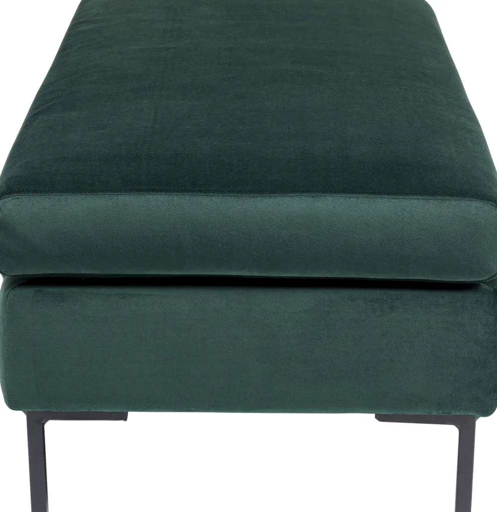 KARE Hocker Gianni Velvet Dunkelgrün Clearance