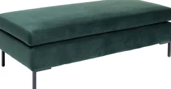 KARE Hocker Gianni Velvet Dunkelgrün Clearance