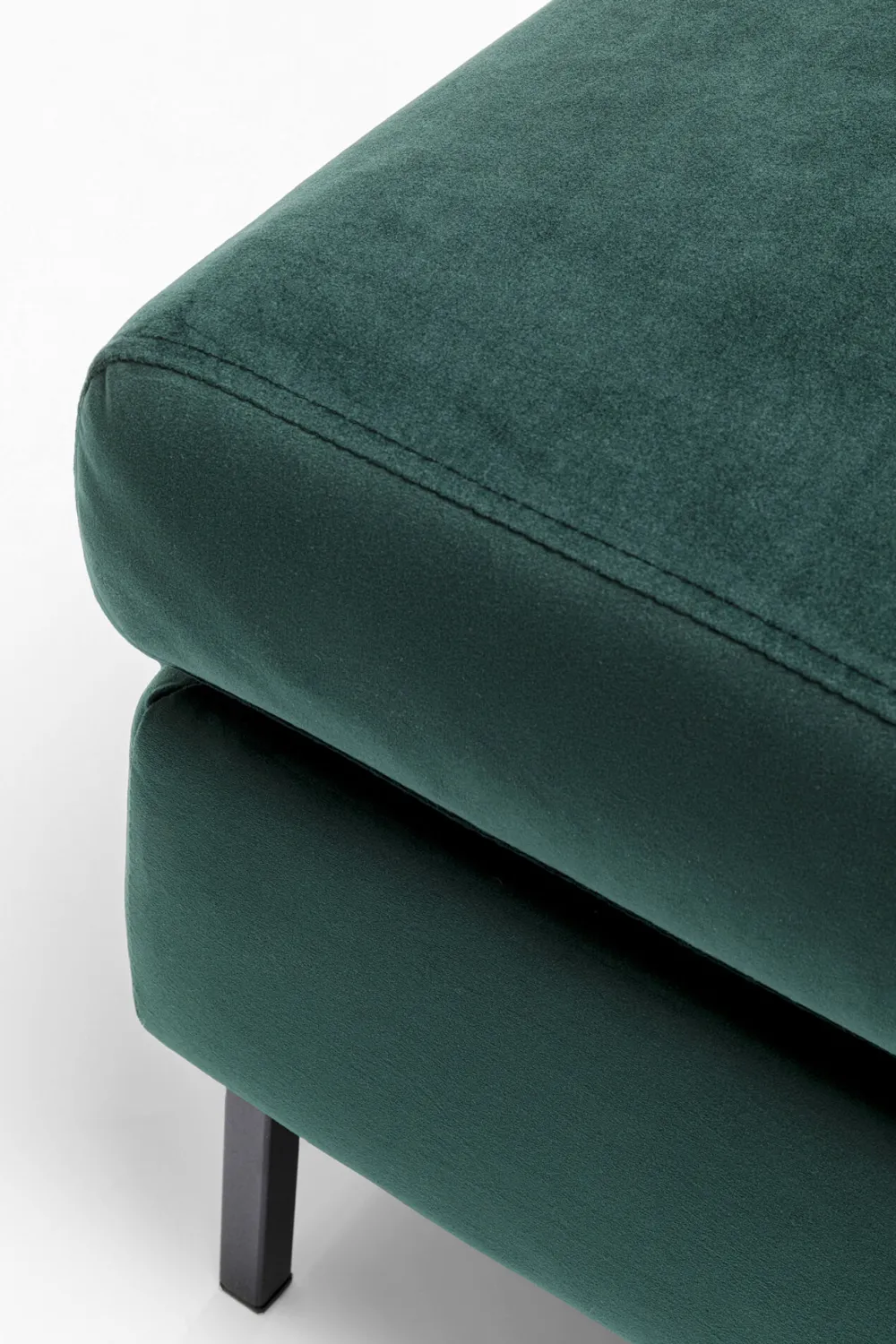 KARE Hocker Gianni Velvet Dunkelgrün Clearance