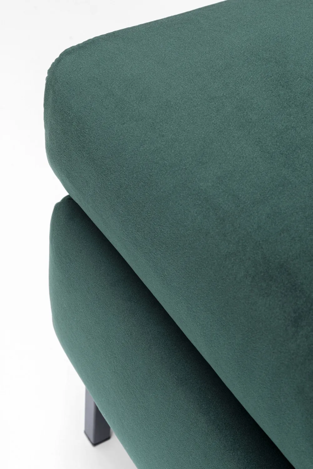 KARE Hocker Gianni Velvet Dunkelgrün Clearance