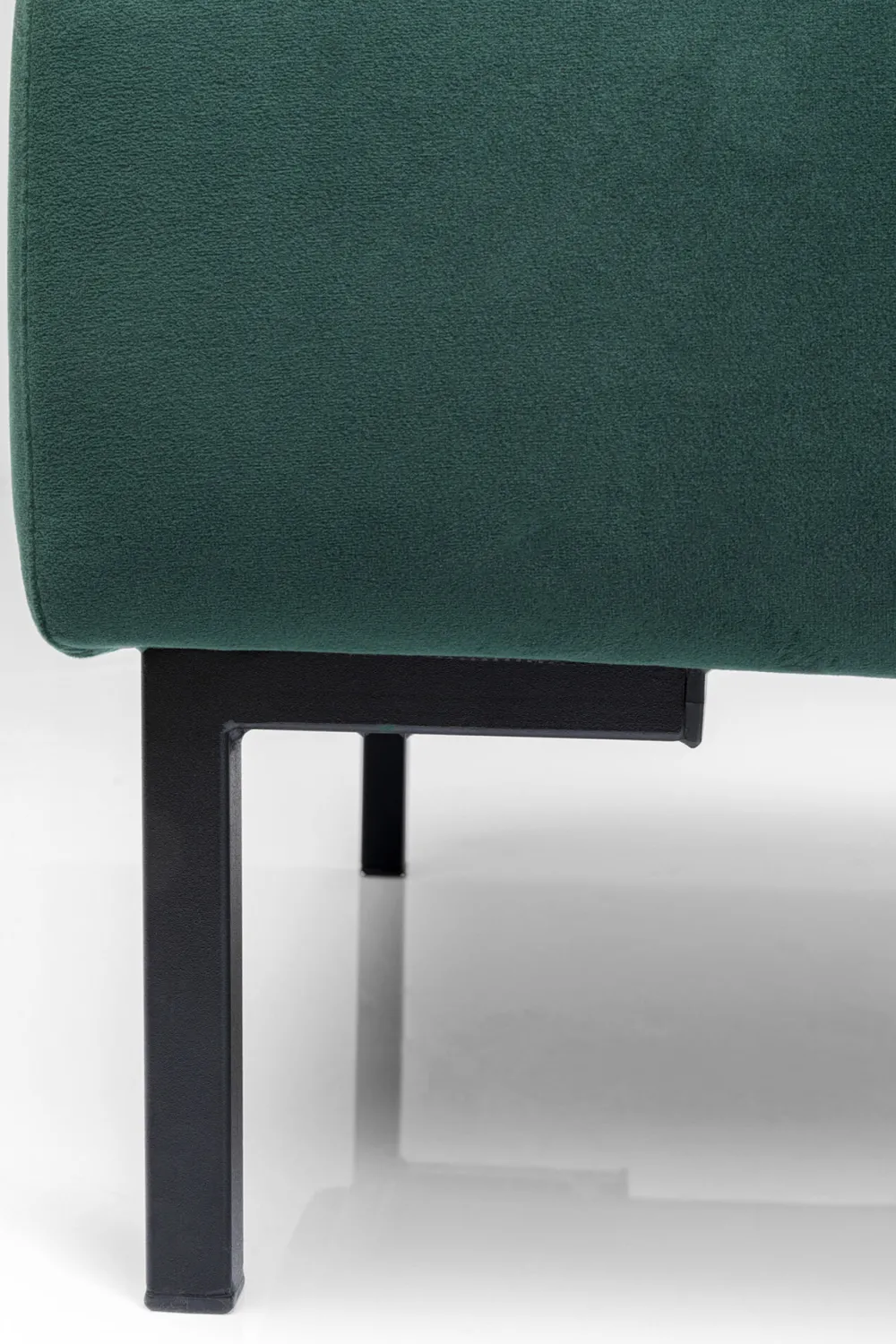KARE Hocker Gianni Velvet Dunkelgrün Clearance