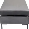 KARE Hocker Gianni Velvet Grau Schwarz Discount