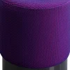 KARE Hocker Jody Lila Mesh Schwarz Ø35cm Best