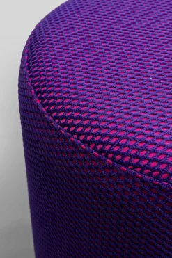 KARE Hocker Jody Lila Mesh Schwarz Ø35cm Best