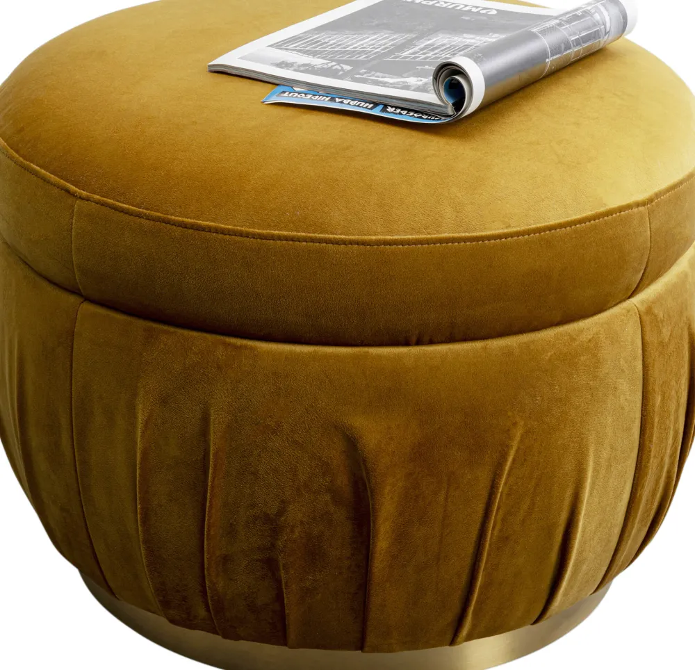 KARE Hocker Nube Gelb Ø56cm