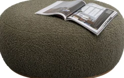 KARE Hocker Pebble Boucle Oliv 81cm Best