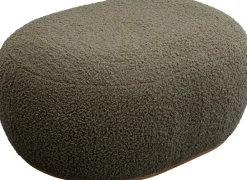 KARE Hocker Pebble Boucle Oliv 81cm Best