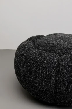 KARE Hocker Peppo Bloom Melange Schwarz Ø72cm New