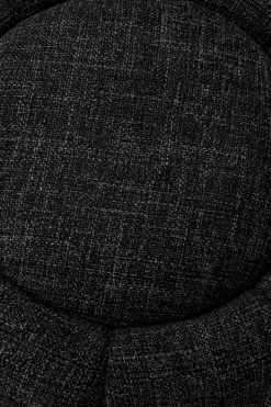KARE Hocker Peppo Bloom Melange Schwarz Ø72cm New