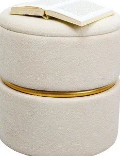 KARE Hocker Rumba Storage Swivel Ø40cm