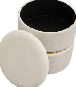 KARE Hocker Rumba Storage Swivel Ø40cm