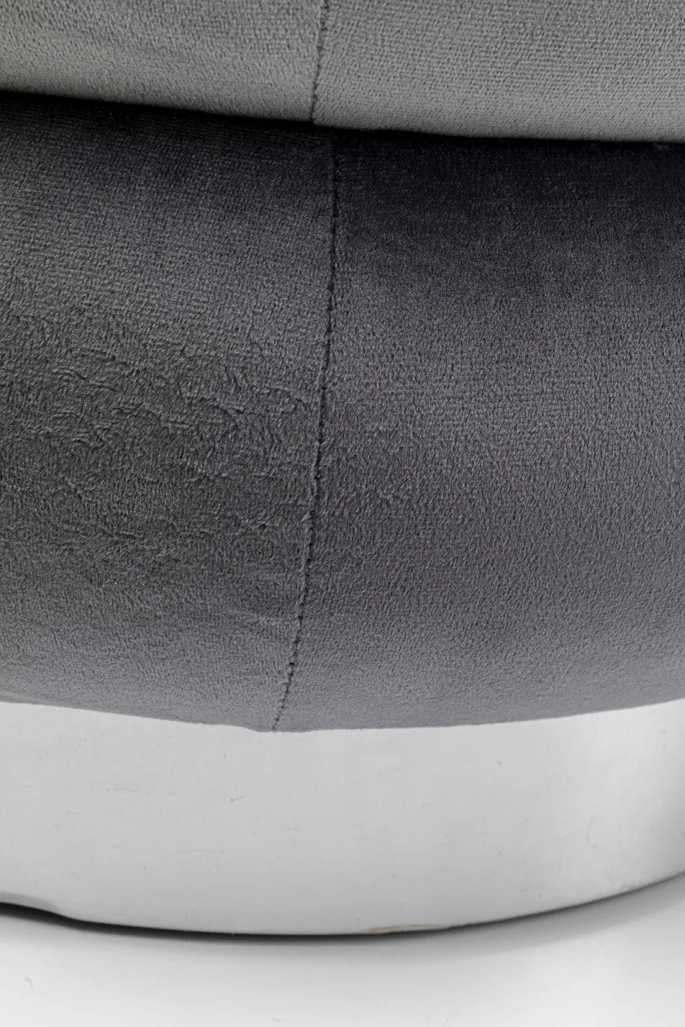 KARE Hocker Sandwich Grau Ø45cm Outlet