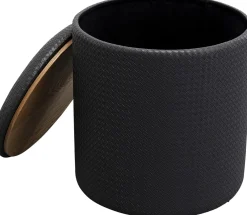 KARE Hocker Venezia Storage Anthrazit Ø40cm Outlet