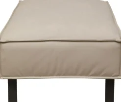 KARE Hocker Victor Leder Grau Sale