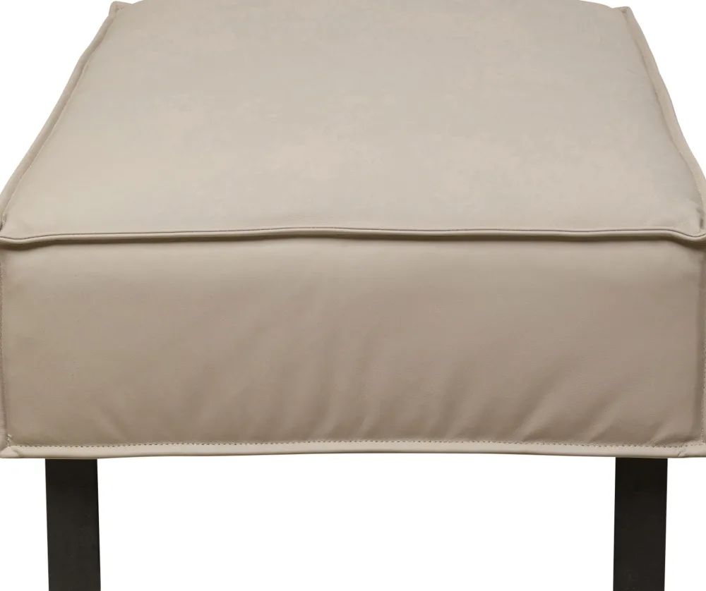 KARE Hocker Victor Leder Grau Sale