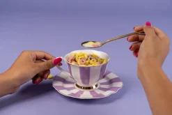 KARE Kaffeetasse Harlequin Lila (2/tlg.) Best