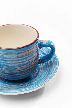 KARE Kaffeetasse Swirl Blau (2/tlg.) Best