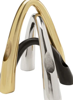 KARE Kerzenständer Bow Duo Gold 25cm Best