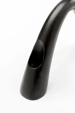 KARE Kerzenständer Bow Duo Schwarz 13cm