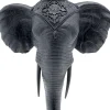 KARE Kerzenständer Elephant Head Schwarz 49cm Outlet