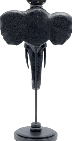 KARE Kerzenständer Elephant Head Schwarz 49cm Outlet