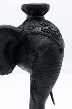 KARE Kerzenständer Elephant Head Schwarz 49cm Outlet