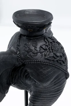 KARE Kerzenständer Elephant Head Schwarz 49cm Outlet