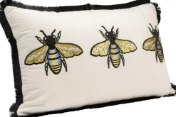 KARE Kissen Bees Weiß 50x30cm Clearance