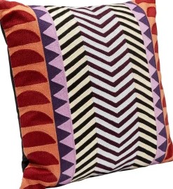 KARE Kissen Colour Block Zig Zag 45x45cm Hot