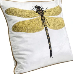 KARE Kissen Glitter Dragonfly Weiß 40x40cm Online