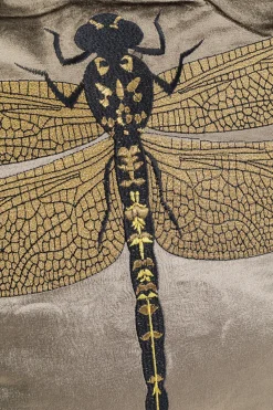 KARE Kissen Glitter Dragonfly Braun 40x40cm Hot