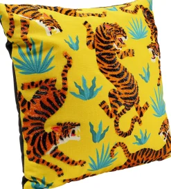 KARE Kissen Tiger Love Gelb 45x45cm Hot